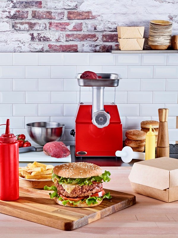 SANTOS_12-12R_Mincer_A_hd مفرمة لحمة احترافية قوية للفنادق والمطاعم الكبيرة - الصورة 1