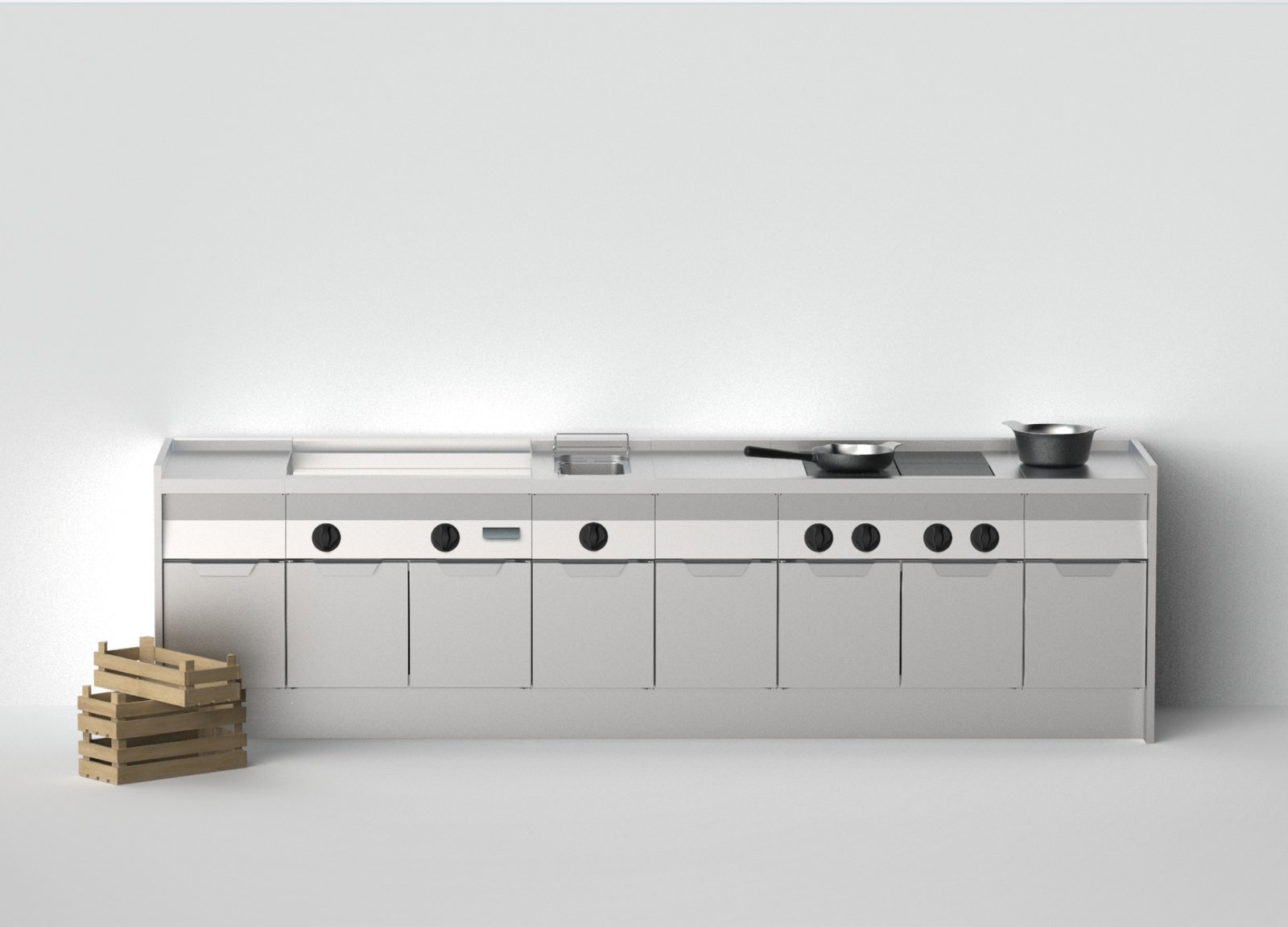 L_w2 M0 70 | وحدات طهي 70 سم بسطح AISI304 مضغوط سهل التنظيف - الصورة 1