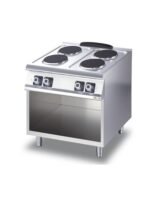 موقد كهربائي 4 عيون من Olis بخزانة | معدات مطاعم